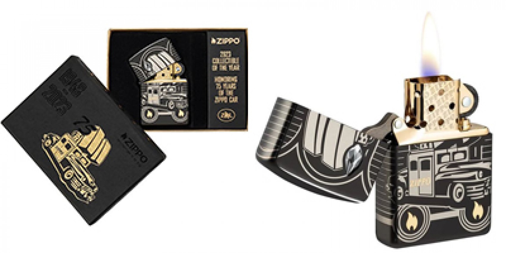 Огляд колекційної запальнички Zippo 2023 COY 75th Anniv Car - Europe