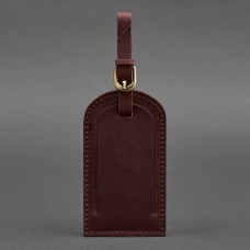 Бирка для багажу BlankNote BN-TAG-2-vin-kr Crazy Horse бордовий Бирка для багажу BlankNote BN-TAG-2-vin-kr Crazy Horse бордовий