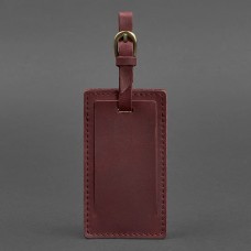 Бирка для багажу BlankNote BN-TAG-3-vin-kr Crazy Horse бордовий