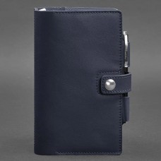 Шкіряний блокнот BlankNote BN-SB-4-maxi-navy-blue синій