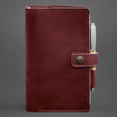 Шкіряний блокнот BlankNote BN-SB-4-st-vin-kr Crazy Horse бордовий