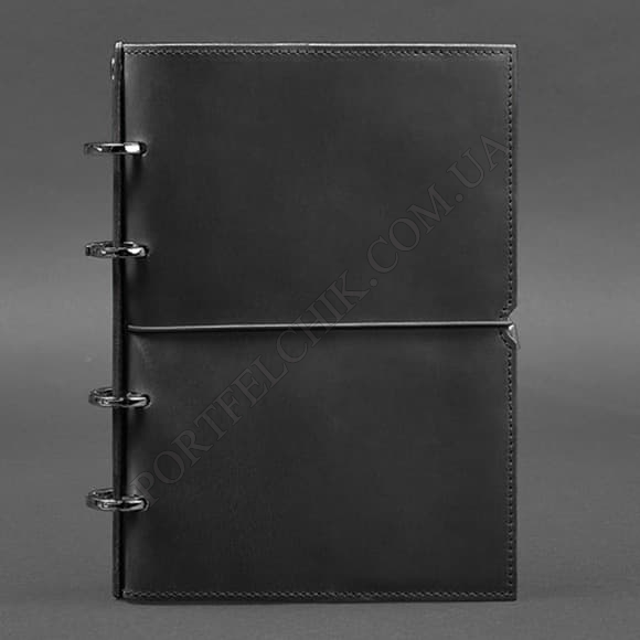 Кожаный блокнот BlankNote BN-SB-9-А4-soft-g-kr Crazy Horse черный (Код. 16379-04) главное фото