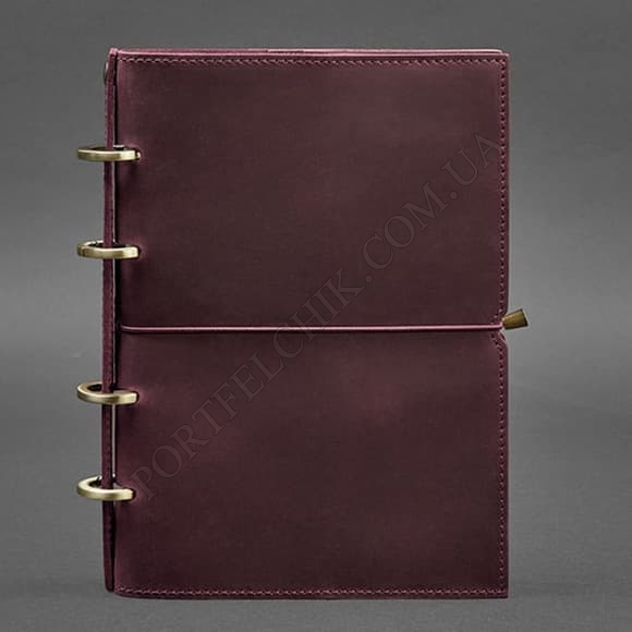 Кожаный блокнот BlankNote BN-SB-9-А4-soft-vin-kr Crazy Horse бордовый (Код. 16381-04) главное фото