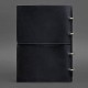 Кожаный блокнот BlankNote BN-SB-9-A4-soft-nn Crazy Horse синий (Код. 17410-04) дополнительное фото № 4