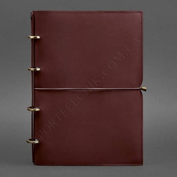 Кожаный блокнот BlankNote BN-SB-9-A4-soft-vin бордовый (Код. 17416-04) главное фото