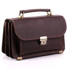 Классическая барсетка Manufatto-2 Crazy Horse Brown коричневый Классическая барсетка Manufatto-2 Crazy Horse Brown коричневый