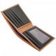 Мужской бумажник Smith & Canova 90015 Black-Tan коричневый, комбинированный (Код. 15608-01) дополнительное фото № 1