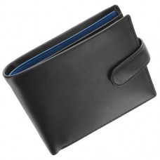 Мужское портмоне Visconti PM-100 Black-Cobalt черный, комбинированный