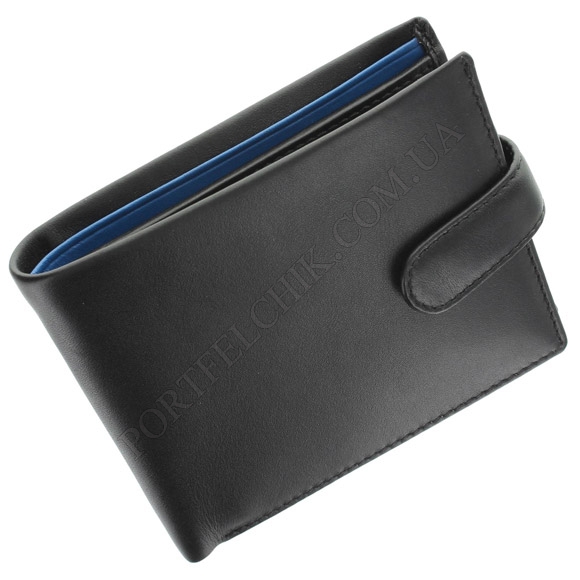 Чоловіче портмоне Visconti PM-100 Black-Cobalt чорний, комбінований (Код. 7557-01) головне фото