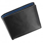 Чоловіче портмоне Visconti PM-101 Black-Cobalt чорний, комбінований
