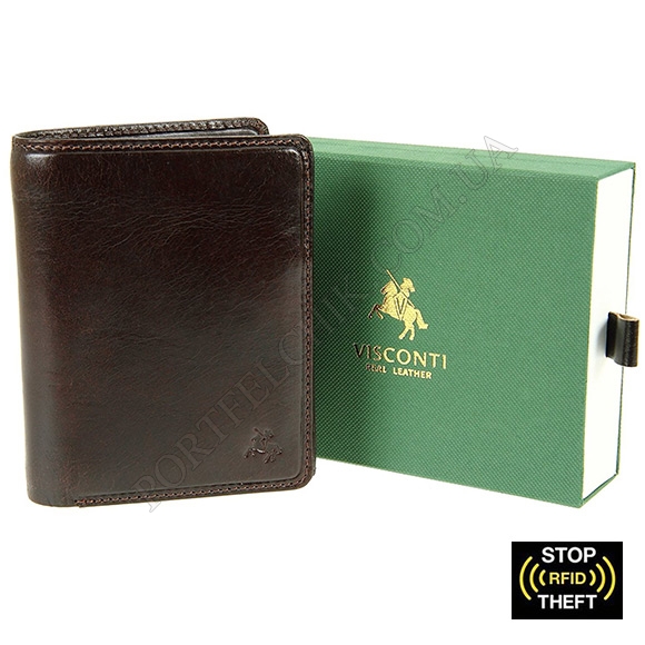 Чоловіче портмоне Visconti TSC-44 BRN коричневий (Код. 8481-01) головне фото
