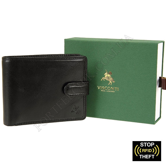 Чоловіче портмоне Visconti TSC-47 BLK чорний (Код. 8488-01) головне фото
