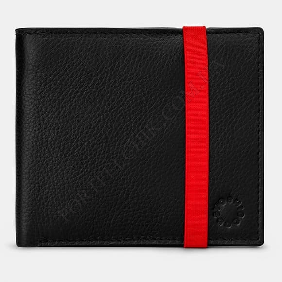 Мужской бумажник Yoshi Y2039E 17 1 Elastic Black черный (Код. 18352-01) главное фото