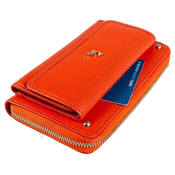 Женский кошелек Ashwood J54 Mandarin оранжевый (Код. 16997-01) главное фото