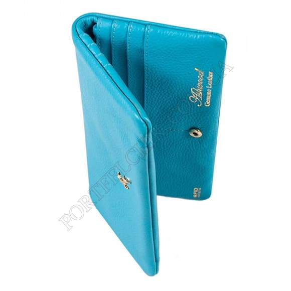 Жіночий гаманець Ashwood J56 Blue Atoll блакитний (Код. 17015-01) головне фото