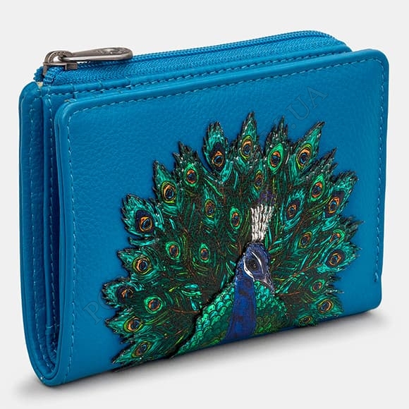 Жіноче портмоне Yoshi Y1275 Peacock Plume Petrol Blue синій (Код. 18553-01) головне фото