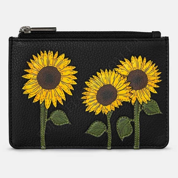 Женский кошелек Yoshi Y1321 Sunflowers Black черный (Код. 18550-01) главное фото