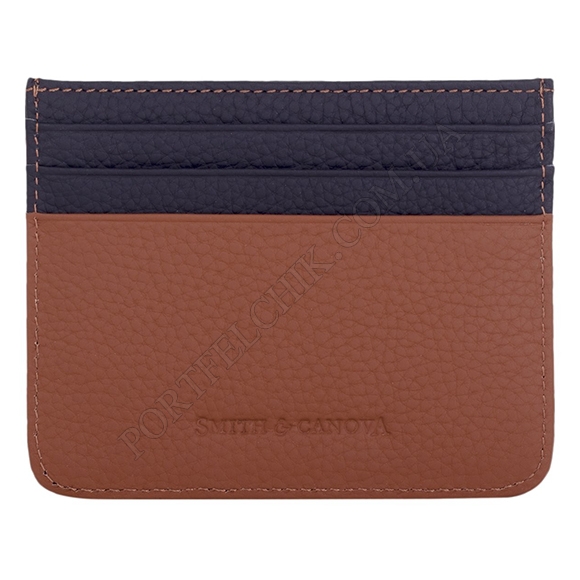 Картхолдер Smith & Canova 90014 BLACK-TAN коричневый, комбинированный (Код. 14439-01) главное фото
