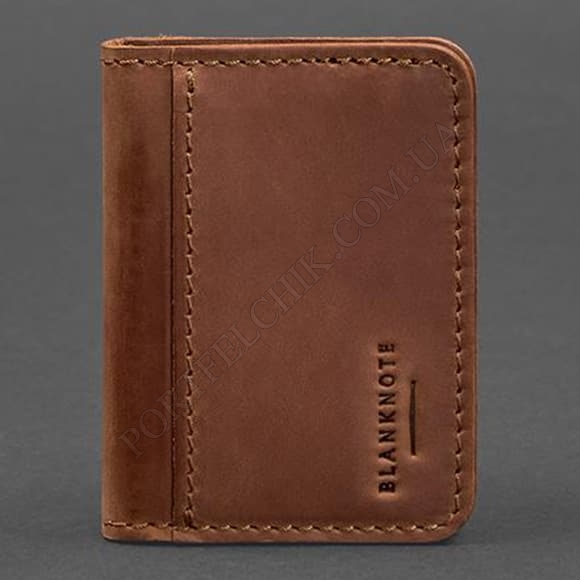 Обложка на id паспорт BlankNote BN-KK-4-1-k-kr Crazy Horse С гербом коричневый (Код. 17367-04) главное фото