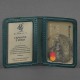 Обкладинка на id паспорт BlankNote BN-KK-4-1-malachite З гербом зелений (Код. 17358-04) додаткове фото № 2