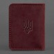 Обложка на id паспорт BlankNote BN-KK-4-1-vin-kr Crazy Horse С гербом бордовый (Код. 17362-04) дополнительное фото № 1