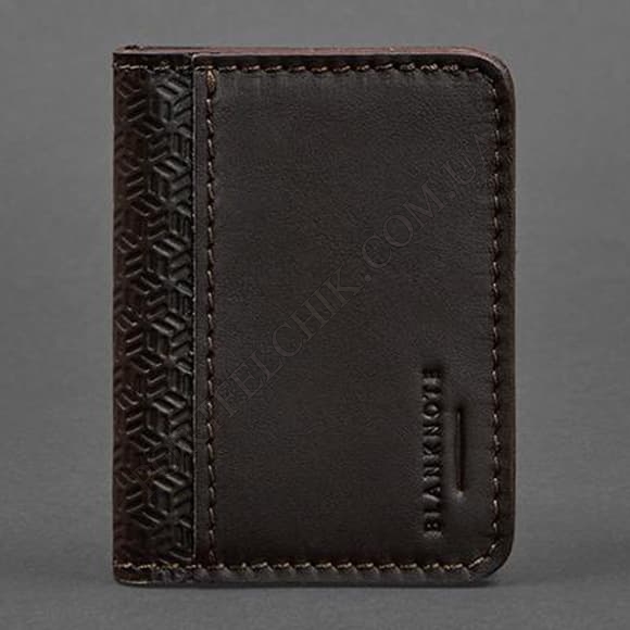 Обкладинка на id паспорт BlankNote BN-KK-4-choko-karbon коричневий (Код. 16246-04) головне фото