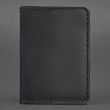 Обкладинка на паспорт BlankNote BN-OP-1-3-g-kr Crazy Horse чорний Обкладинка на паспорт BlankNote BN-OP-1-3-g-kr Crazy Horse чорний