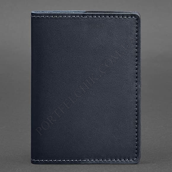 Обкладинка на паспорт BlankNote BN-OP-1-3-navy-blue синій (Код. 13783-04) головне фото