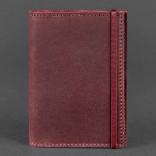 Обкладинка на паспорт BlankNote BN-OP-1-vin-kr Crazy Horse бордовий