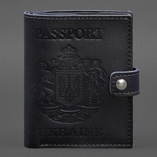 Обкладинка на паспорт BlankNote BN-OP-25-navy-blue синій