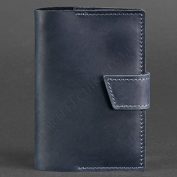 Обложка на паспорт BlankNote BN-OP-4-nn Crazy Horse синий (Код. 11255-04) главное фото