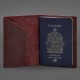 Обкладинка на паспорт BlankNote BN-OP-CA-vin-kr Crazy Horse бордовий (Код. 16155-04) додаткове фото № 2