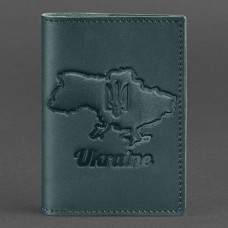 Обложка на паспорт BlankNote BN-OP-UA-M-malachite зеленый Обложка на паспорт BlankNote BN-OP-UA-M-malachite зеленый