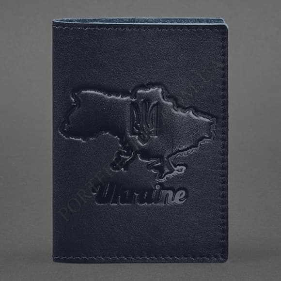 Обложка на паспорт BlankNote BN-OP-UA-M-navy-blue синий (Код. 18252-04) главное фото