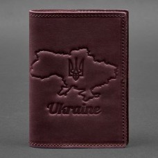 Обложка на паспорт BlankNote BN-OP-UA-M-vin-kr Crazy Horse бордовый Обложка на паспорт BlankNote BN-OP-UA-M-vin-kr Crazy Horse бордовый