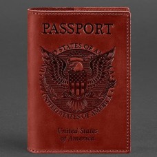 Обложка на паспорт BlankNote BN-OP-USA-coral коралл Обложка на паспорт BlankNote BN-OP-USA-coral коралл