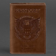 Обложка на паспорт BlankNote BN-OP-USA-k-kr Crazy Horse коричневый Обложка на паспорт BlankNote BN-OP-USA-k-kr Crazy Horse коричневый