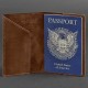 Обкладинка на паспорт BlankNote BN-OP-USA-k-kr Crazy Horse коричневий (Код. 11261-04) додаткове фото № 2