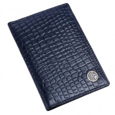 Обкладинка на паспорт Hammonds Flycatcher PH602 Croc Blue синій