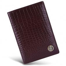 Обкладинка на паспорт Hammonds Flycatcher PH602 Croc Brown коричневий