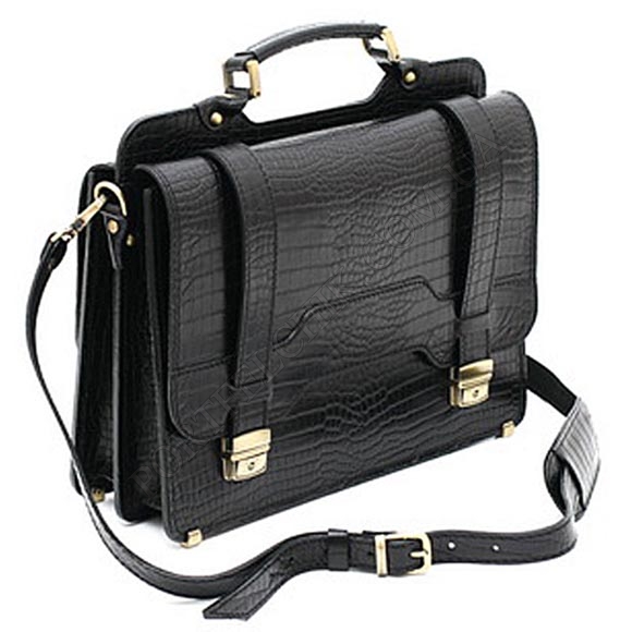 Портфель Manufatto СПС-3 Croco Black чорний (Код. 9599-09) головне фото
