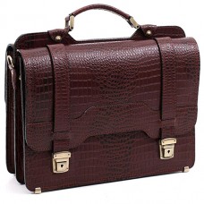 Портфель Manufatto СПС-3 Croco Brown коричневий Портфель Manufatto СПС-3 Croco Brown коричневий