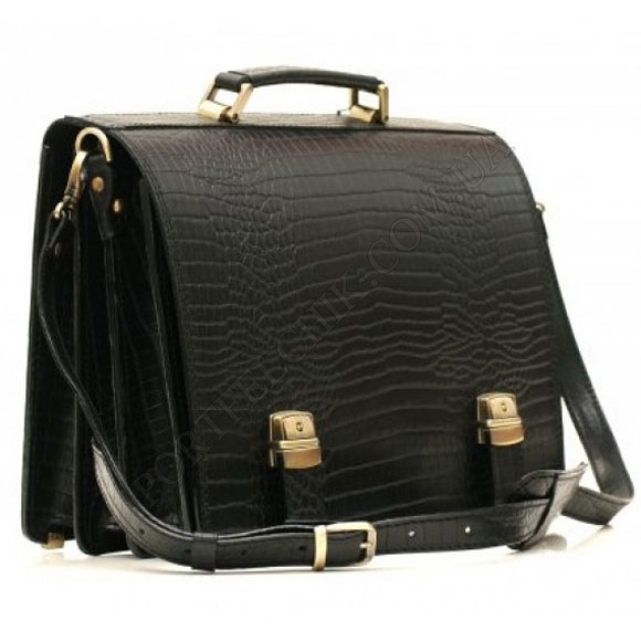 Портфель Manufatto ТМ-1 Croco Black чорний (Код. 8278-09) головне фото