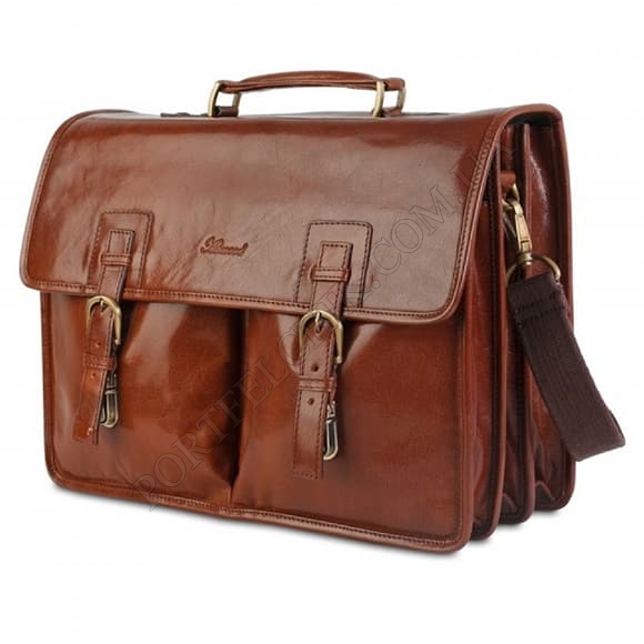 Портфель Ashwood Gareth Briefcase VT Chestnut коричневий (Код. 18287-01) головне фото