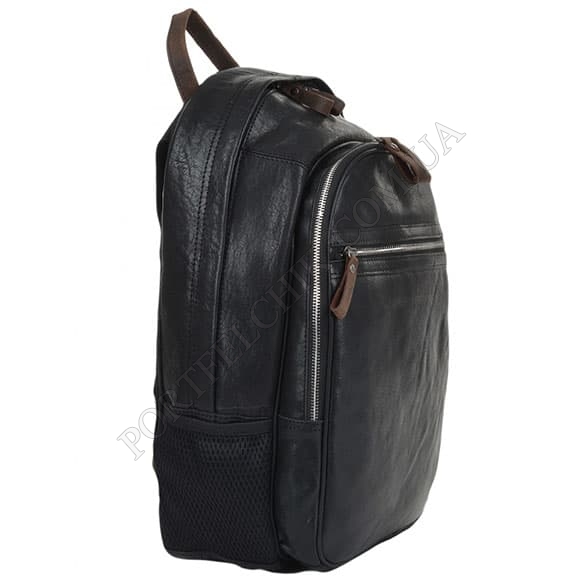 Кожаный рюкзак Ashwood 4555 Black черный (Код. 17321-01) главное фото
