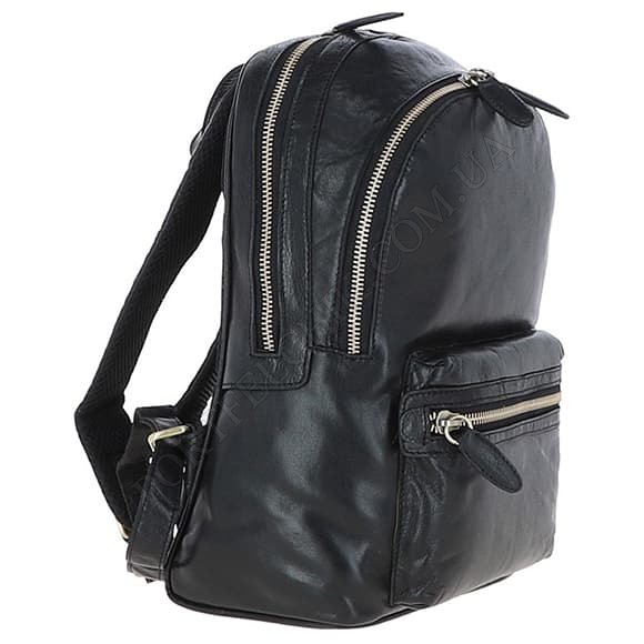 Шкіряний рюкзак Ashwood G38 Black чорний (Код. 16801-01) головне фото
