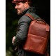 Кожаный рюкзак Ashwood K47 Chestnut коричневый (Код. 17696-01) дополнительное фото № 7