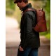 Кожаный рюкзак Ashwood K47 Chestnut коричневый (Код. 17696-01) дополнительное фото № 5