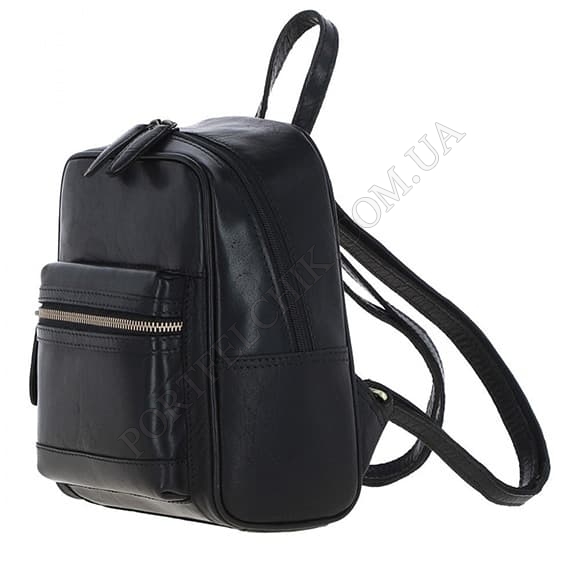 Кожаный рюкзак Ashwood T87 Black черный (Код. 17449-01) главное фото