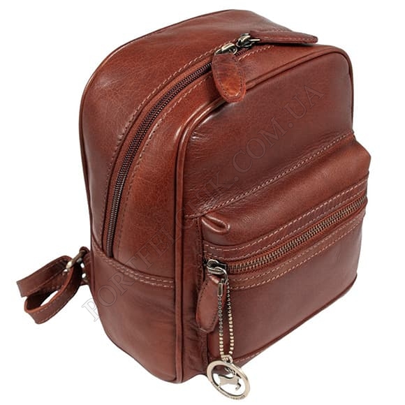 Шкіряний рюкзак Ashwood T87 Chestnut коричневий (Код. 17695-01) головне фото